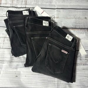 NWT Hudson Krista Low Rise Skinny Jeans —Dark Blue Soft Black— Sizes: 25, 25, 25